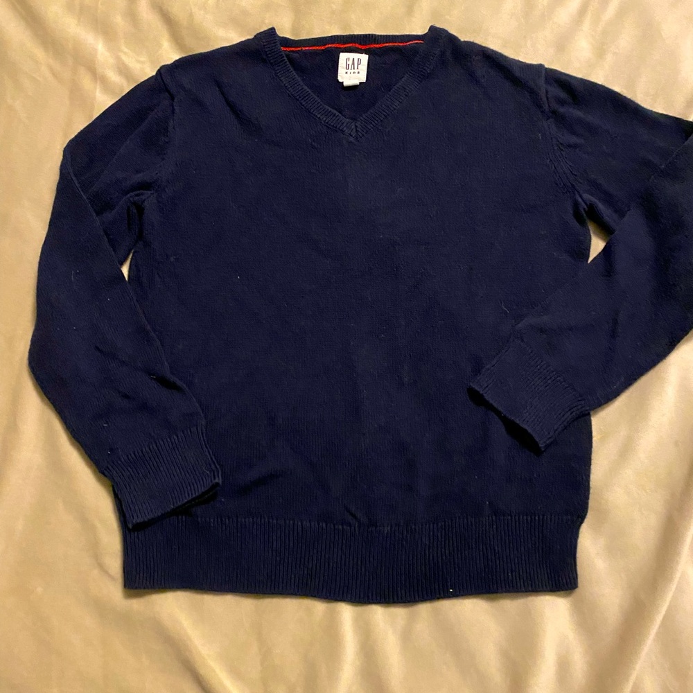 Gap Kids M Navy V-Neck Sweater
